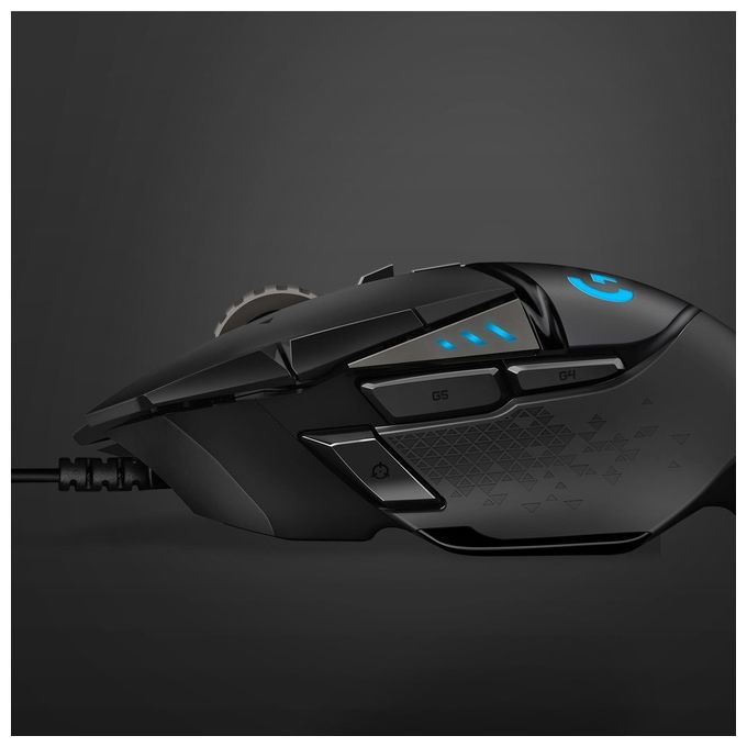 Logitech G502 HERO Mouse Gaming con Cavo Nero
