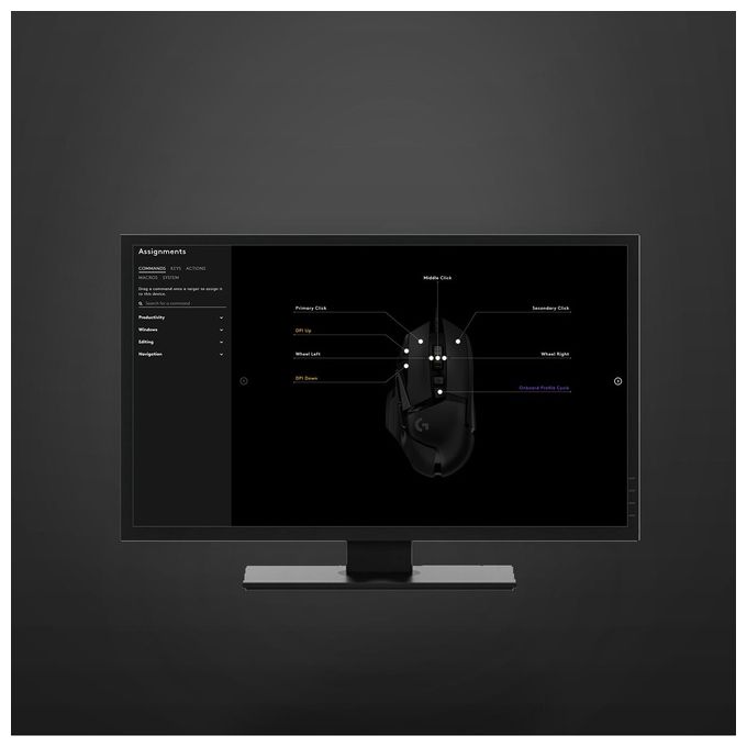 Logitech G502 HERO Mouse Gaming con Cavo Nero