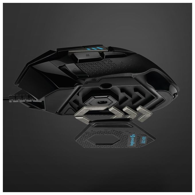 Logitech G502 HERO Mouse Gaming con Cavo Nero