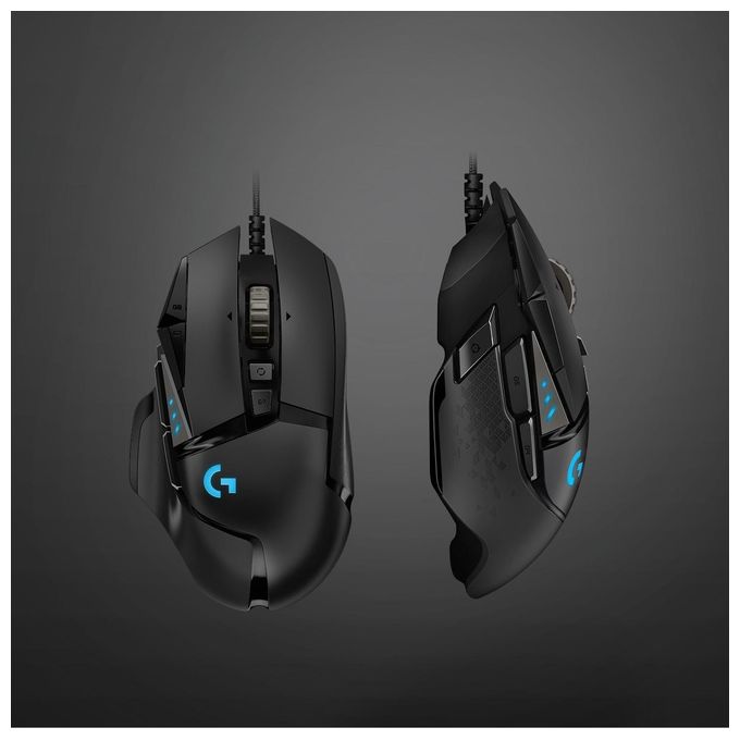 Logitech G502 HERO Mouse Gaming con Cavo Nero
