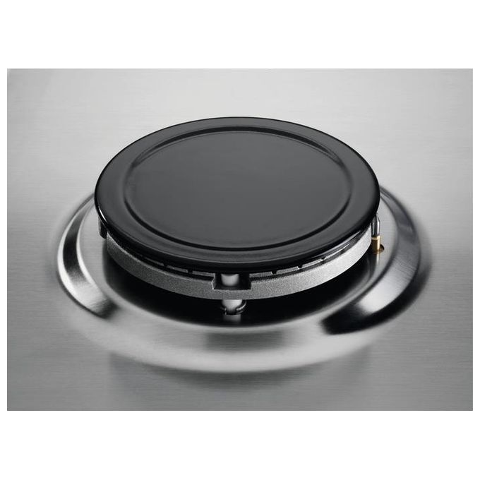 Electrolux EGS6424X Slim Profile Piano cottura Gas 60 cm 4 fuochi Comandi Frontali Accensione Integrata colore Acciaio Inox