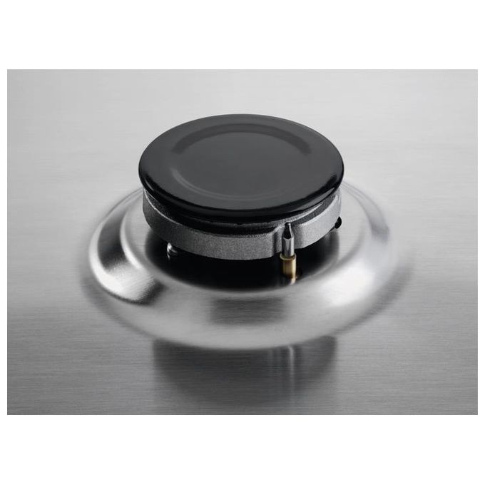 Electrolux EGS6424X Slim Profile Piano cottura Gas 60 cm 4 fuochi Comandi Frontali Accensione Integrata colore Acciaio Inox