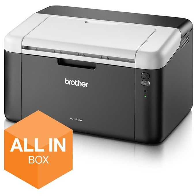 Brother HL-1212WVB Stampante Laser con 5 Toner 1k Inclusi A4 20ppm Usb Wi-Fi