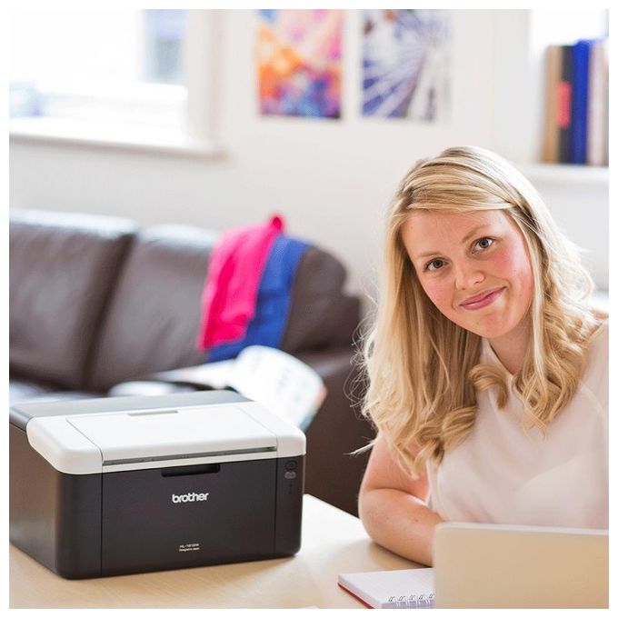 Brother HL-1212WVB Stampante Laser con 5 Toner 1k Inclusi A4 20ppm Usb Wi-Fi