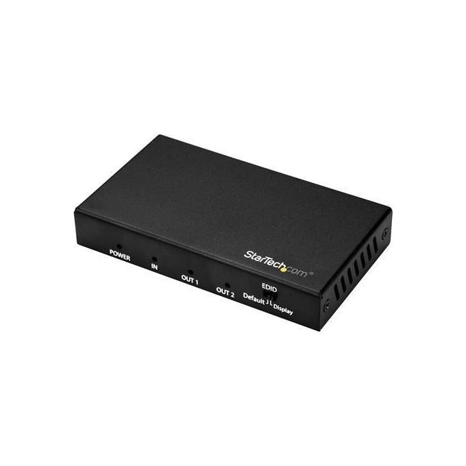StarTech ST122HD202 Sdoppiatore Splitter HDMI a 2 porte 4K 60Hz HDR HDCP 2.2 colore Nero