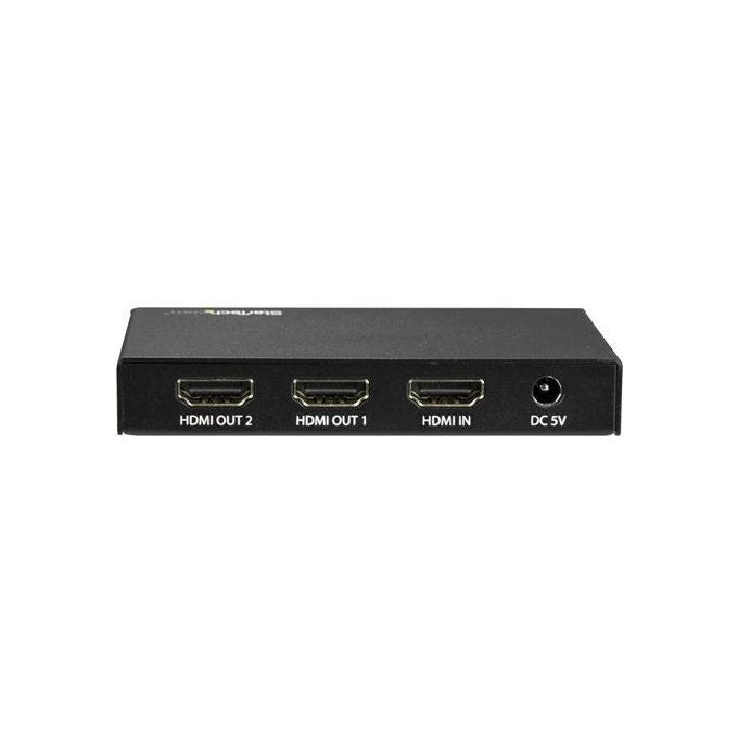 StarTech ST122HD202 Sdoppiatore Splitter HDMI a 2 porte 4K 60Hz HDR HDCP 2.2 colore Nero