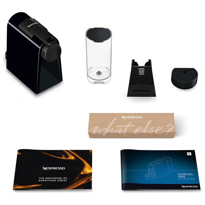DeLonghi EN85.B Essenza Mini Macchina da Caffe' Sistema Nespresso Potenza 1150 W Capacita' 0,6 Litri Energy Saving Flow Stop Nero