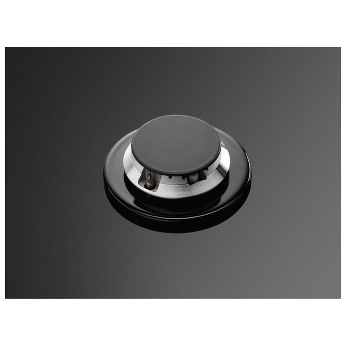 Electrolux EGM6343YAK Piano Cottura a Gas in Vetro Temperato 4 Fuochi Griglie in Ghisa SpeedBurner Bruciatore Tripla Corona 60 cm Nero