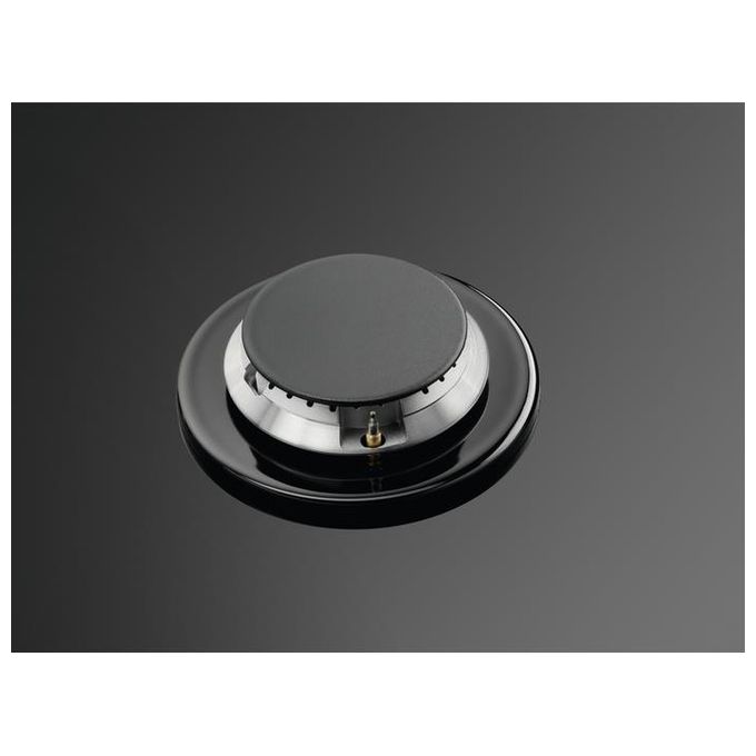 Electrolux EGM6343YAK Piano Cottura a Gas in Vetro Temperato 4 Fuochi Griglie in Ghisa SpeedBurner Bruciatore Tripla Corona 60 cm Nero