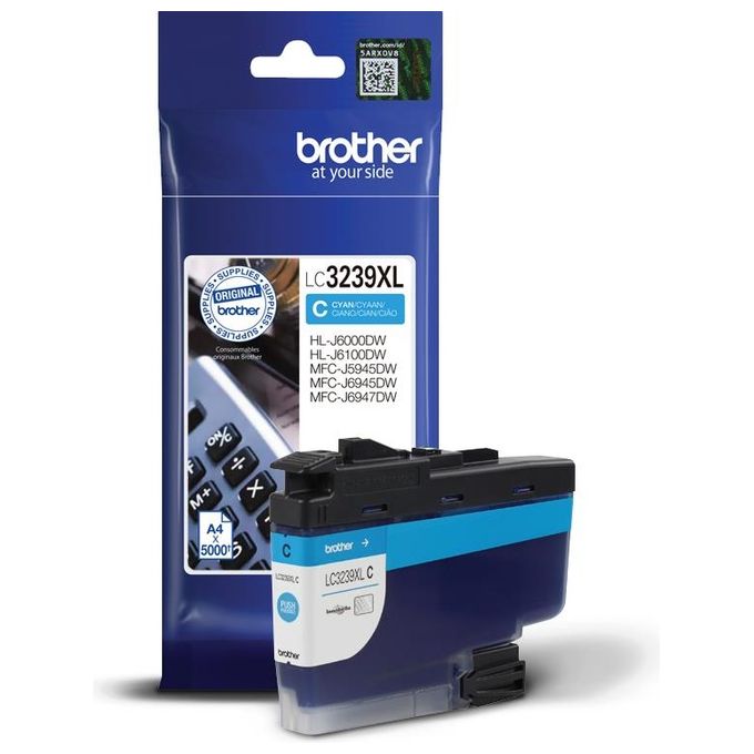 Brother LC-3239XLC Cartuccia Originale Alta Capacita' XL Ciano