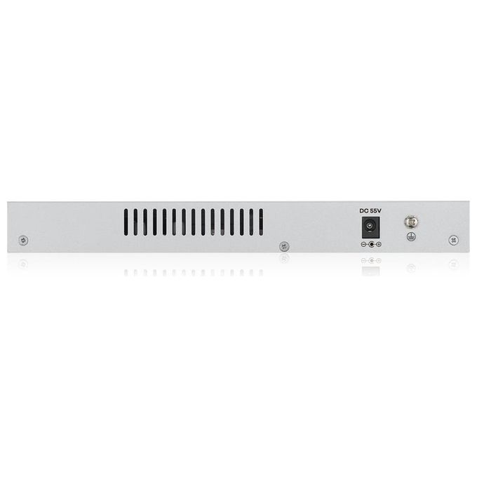 Zyxel GS1200-8HPV2-EU0101F GS1200 Switch Gestito 8 Porte Gigabit 4 PoE+ 60W VLAN QoS senza ventole colore Grigio