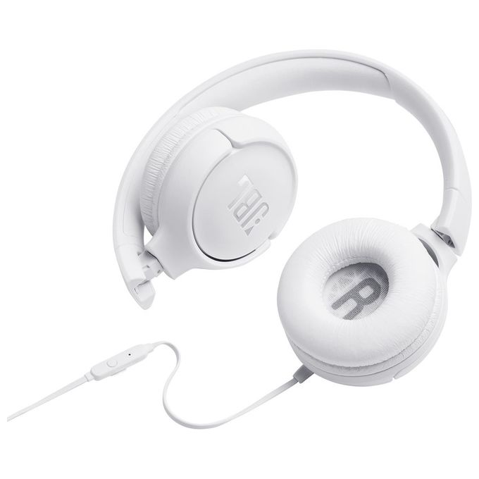 Jbl Tune 500 Cuffia a Padiglione Stereofonico con Microfono Bianco