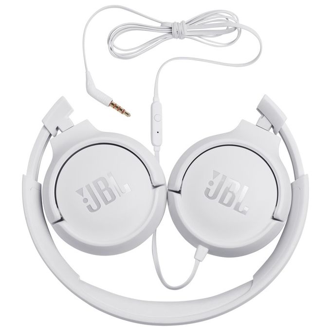 Jbl Tune 500 Cuffia a Padiglione Stereofonico con Microfono Bianco
