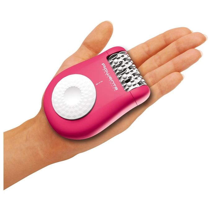 Rowenta EP1110 Easy Touch Epilatore Elettrico 24 Pinzette 2 Velocita' Sistema Massaggio colore Rosa