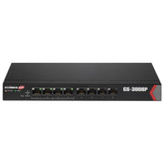 Edimax GS-3008P Switch di Rete Gestito 8 Porte Gigabit Ethernet con 4 Porte PoE+ Budget Totale 72W Supporto Long Range colore Nero
