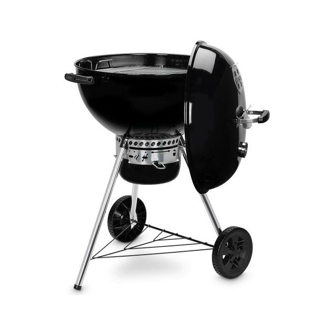 Weber 14201004 Original Kettle Barbecue a Carbone 57 cm griglia cromata termometro sistema One-Touch colore Nero
