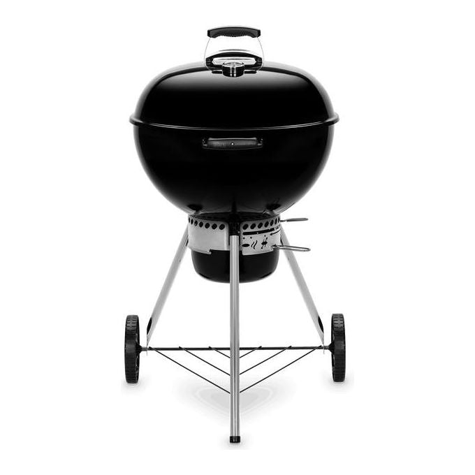 Weber 14201004 Original Kettle Barbecue a Carbone 57 cm griglia cromata termometro sistema One-Touch colore Nero