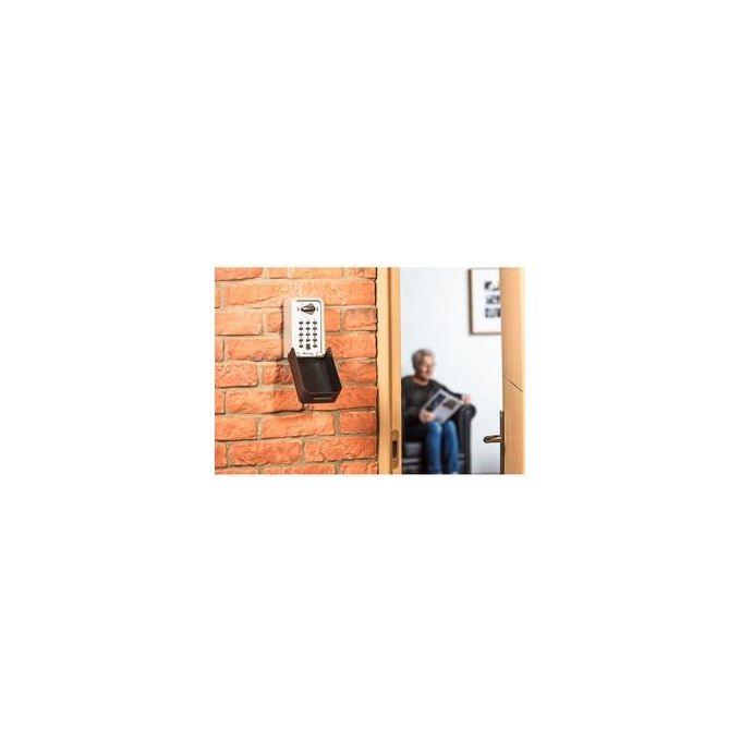 Master Lock 5426EURD Cassetta Portachiavi Certificata con Combinazione Programmabile 16000 Codici Possibili Materiale in Zinco Resistente agli Agenti Atmosferici colore Nero