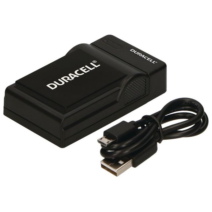 Duracell Caricabatterie con Cavo Usb per Olympus BLH-1
