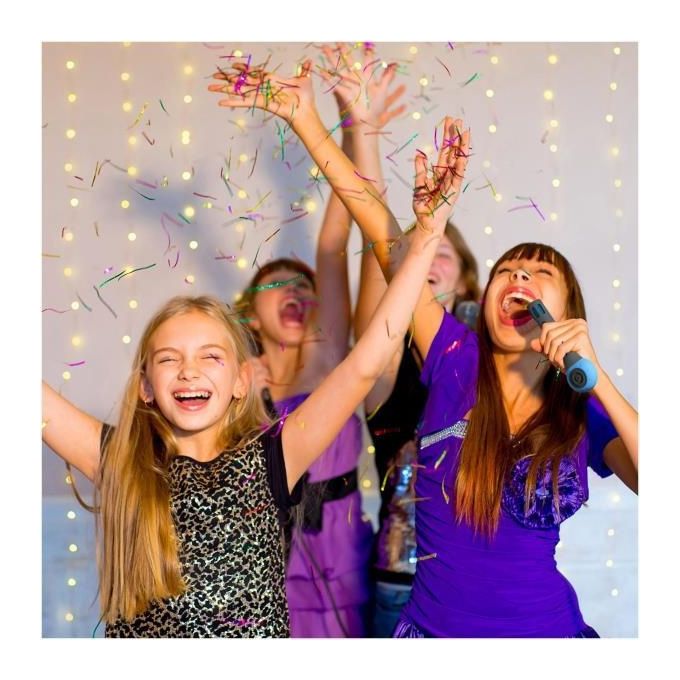 Celly Microfono Karaoke Festival Blu Bluetooth