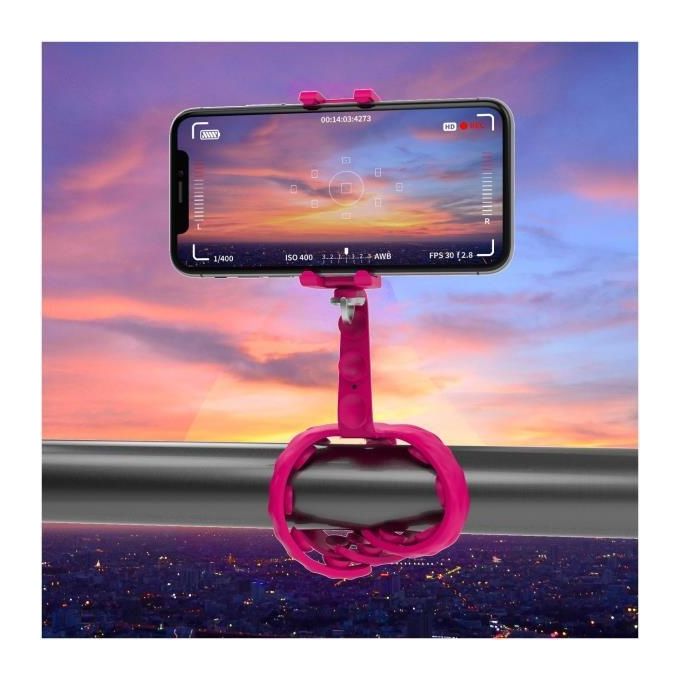 Celly Flexible Mini Treppiedi Rosa