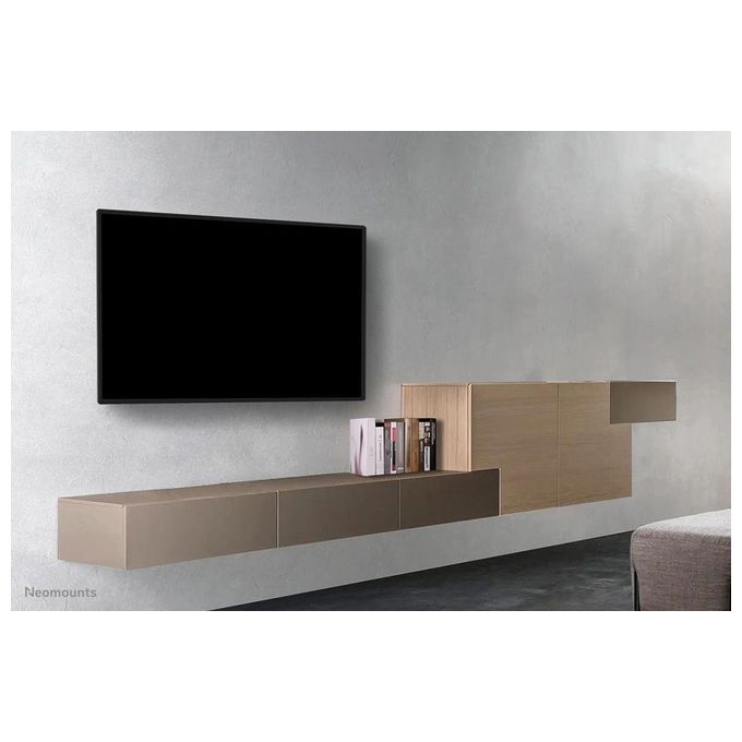 Neomounts WL30S-850BL18 Supporto TV a Parete Fisso per Schermi 43''-86'' VESA 100x100-800x400 mm Regolazione Altezza 0-20 mm Distanza dal Muro 3.3 cm colore Nero