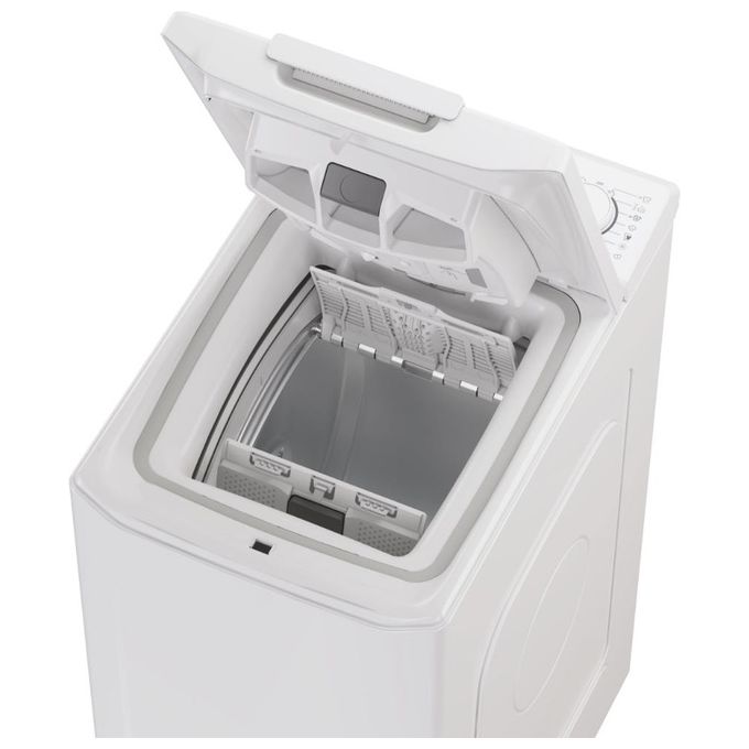 Candy TCA263D3-S Prowash 300 - Lavatrice a carica dall'alto 6 kg, 1200 rpm, Classe C, Wi-Fi, Cicli rapidi 14-59 min, AI Weight Sense, (86×41×60 cm), Bianco
