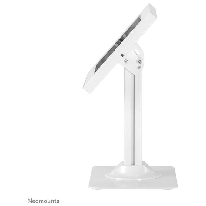Neomounts 8717371449315 DS15-650WH1 Supporto da Scrivania Antifurto per Tablet 9.7-11 Pollici Rotazione 90° Inclinazione Regolabile Blocco a Spinta Gestione Cavi Integrata colore Bianco