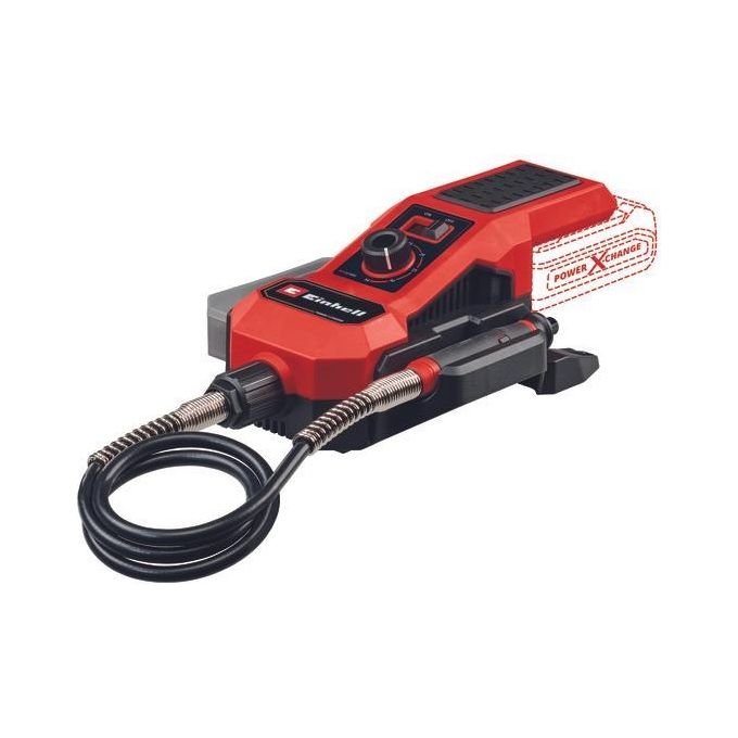 Einhell 4419360 Power X-Change Smerigliatrice a Stelo a Batteria 18V 34000 rpm Albero Flessibile 92 cm Set 55 Accessori colore Nero