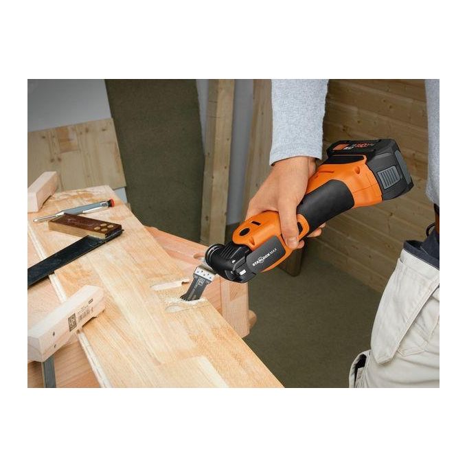 FEIN 71293663000 MultiMaster AMM 700 Max Top AS Multifunzione Oscillante 18 V 10000-19500 rpm Batteria Ioni di Litio con Accessori in L-BOXX colore Nero