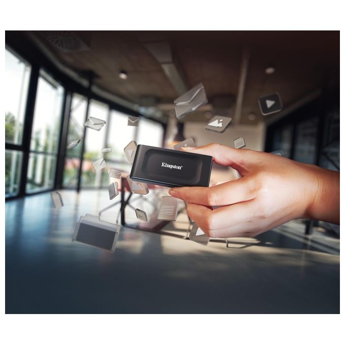 Kingston Technology SXS1000-2000G XS1000 SSD esterno 2 TB USB 3.2 Gen 2 velocita' fino a 1050 MB-s colore Nero