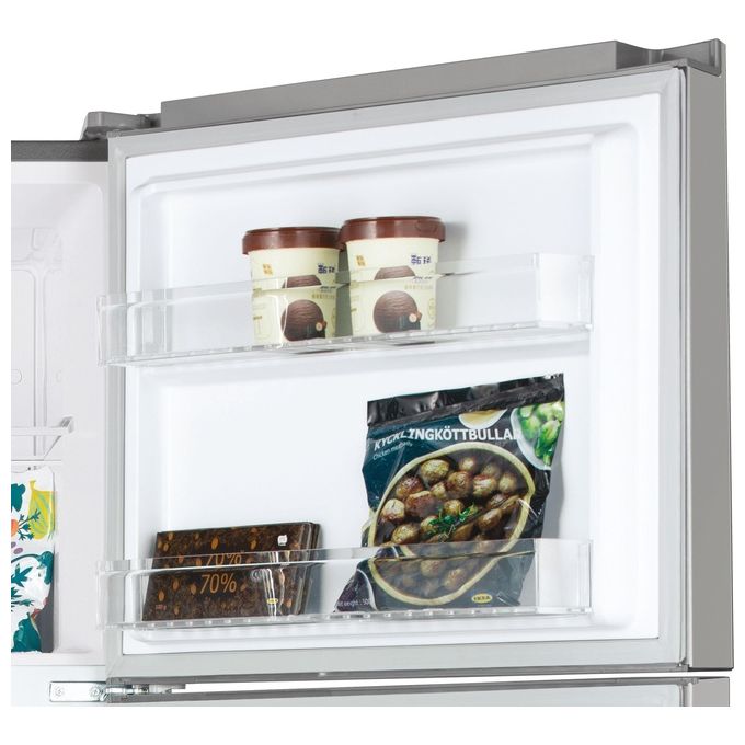 Candy CDG5T717ES Frigorifero Doppia Porta 410 L 168 cm Classe E 41 dB No Frost colore Argento