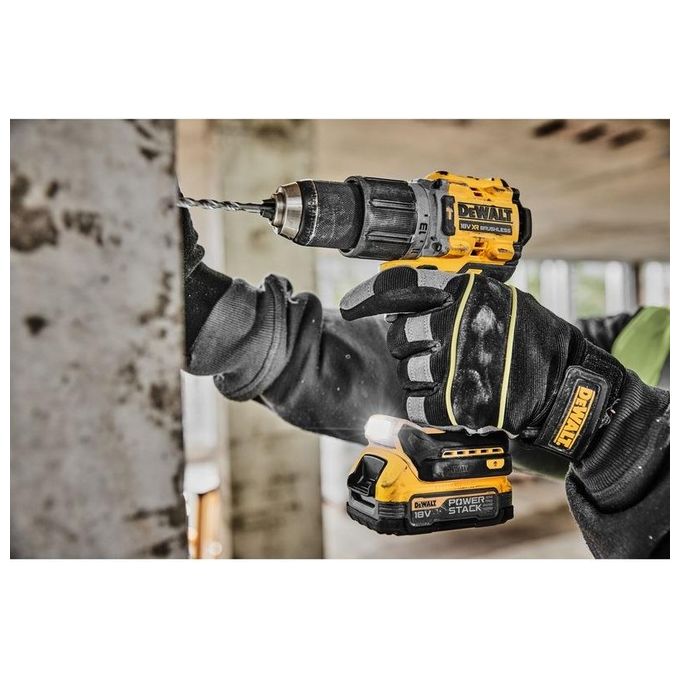 Dewalt DCD805NT-XJ XR Trapano Avvitatore a Percussione Brushless 18V 90 Nm 2 velocita' 15 impostazioni coppia mandrino 13 mm