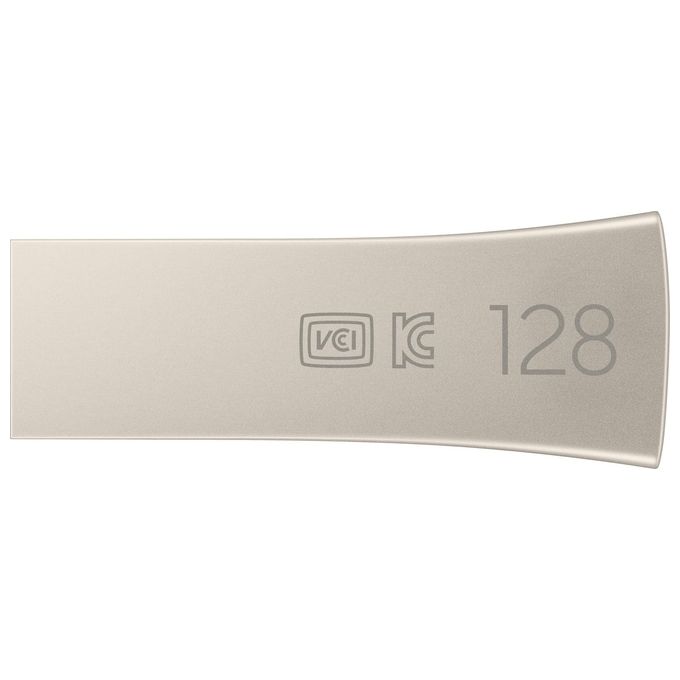 Samsung MUF-128BE3-APC Bar Plus Chiavetta USB Tipo A 3.2 Gen 1 128GB 400 MB-s colore Argento