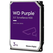 WD Purple Hard Disk Interno 3.5'' 3TB 256MB Cache SATA 6GB-s 5400 rpm