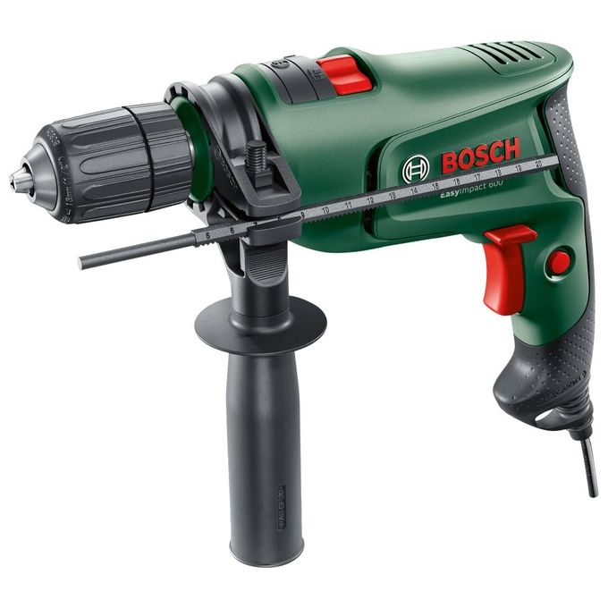 Bosch 0603133000 EasyImpact 600 Trapano a Percussione 600 W Mandrino 13 mm con Valigetta colore Verde