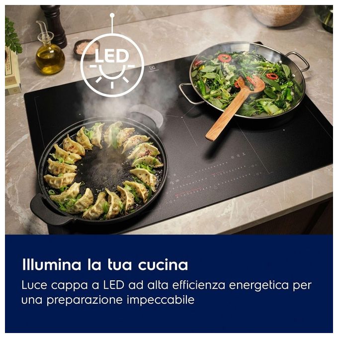 Electrolux LFC319X Cappa a Parete 90 cm 420 m³-h Classe D 66 dB Pulsanti colore Inox