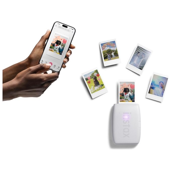 Fujifilm 16832077 Instax Mini Link 3 Stampante Fotografica Bluetooth 800x600 dpi 100 stampe per carica colore Bianco
