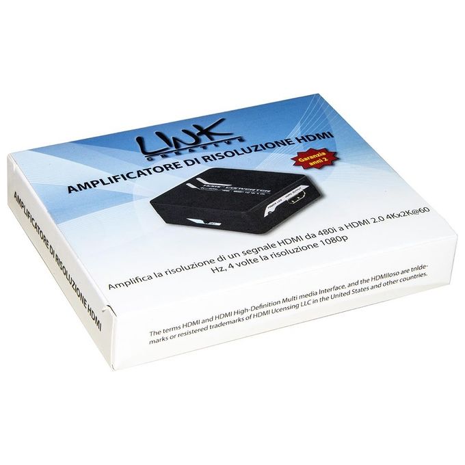 Link amplificatore di risoluzione di un segnale hdmi da 480i a hdmi 2.0 4kx2k@60 hz