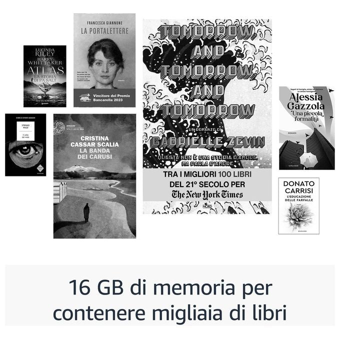 Amazon RS23CV Kindle Ebook Reader 6'' 16 GB Wi-Fi schermo antiriflesso illuminazione frontale regolabile colore Nero