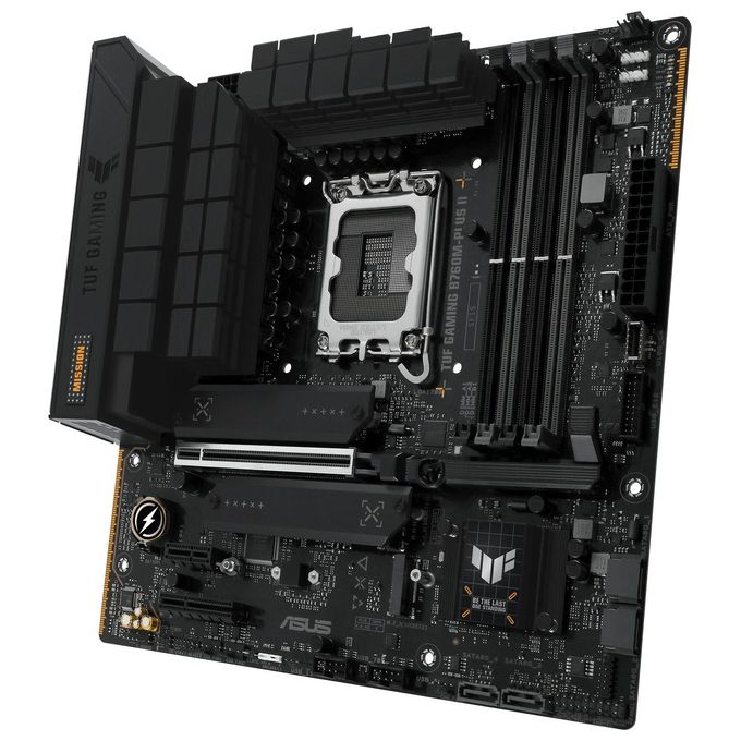 ASUS 90MB1HD0-M0EAY0 TUF GAMING B760M-PLUS II Scheda Madre Intel LGA 1700 mATX DDR5 PCIe 5.0 USB Type-C 10Gbps Realtek 2.5GbE colore Nero