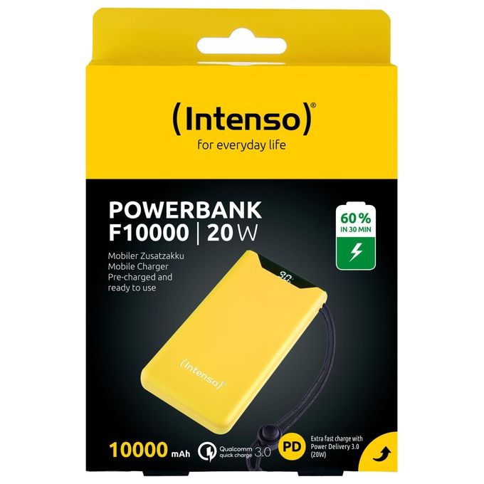 Intenso Powerbank F10000 Giallo 10000 mAh con USB-C a Tipo C