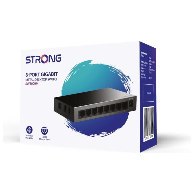 Strong SW 8000M Switch da Desktop Gigabit a 8 Porte