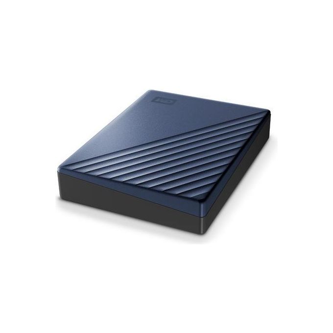 WD My Passport Ultra WDBFTM0040BBL Hard Disk Esterno Crittografato 4Tb Usb 3.0 Connettore Usb-C 256 Bit AES Blu