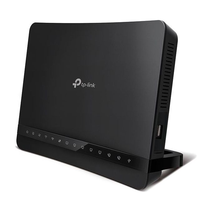 Tp-Link Router Archer Vr1200V Wireless Dual Band con Modem Vdsl 100Mbps 5 Porte Gigabit Usb Voip