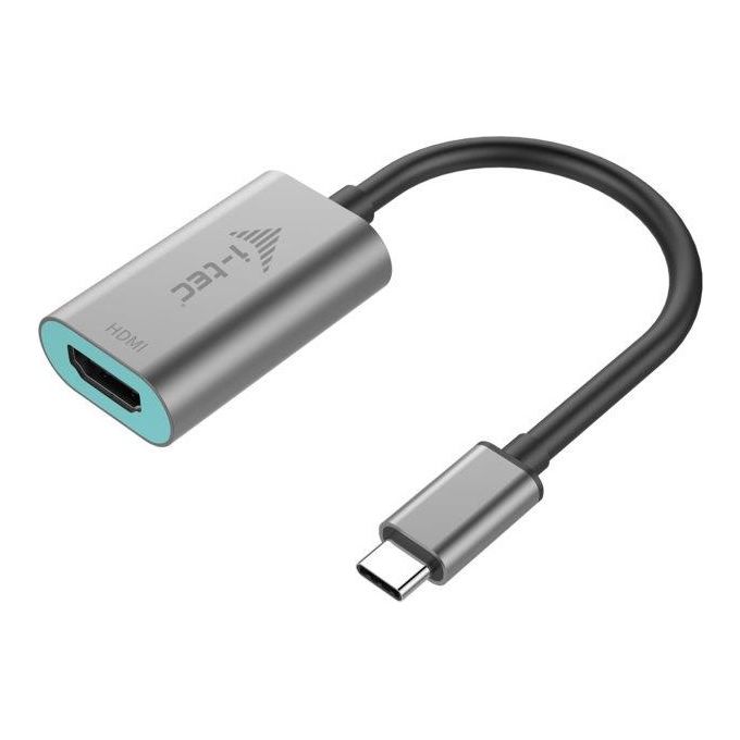 I-tec Metal C31METALHDMI60HZ Cavo di Interfaccia e Adattatore Usb-C 3.1 Hdmi Grigio-Turchese