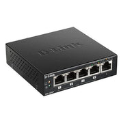 D-Link DGS-1005P Router Switch 5 Porte 10-100-1000Gb Senza Alimentazione Aggiuntiva