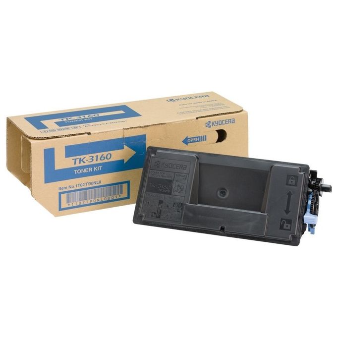 Kyocera TK-3160 Toner Originale Laser 12500 pagine compatibile ECOSYS P3045dn P3055dn P3060dn colore Nero