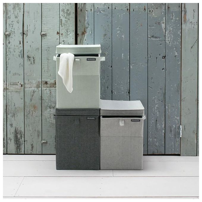 Brabantia Portabiancheria 35 Litri Pieghevole Grigio