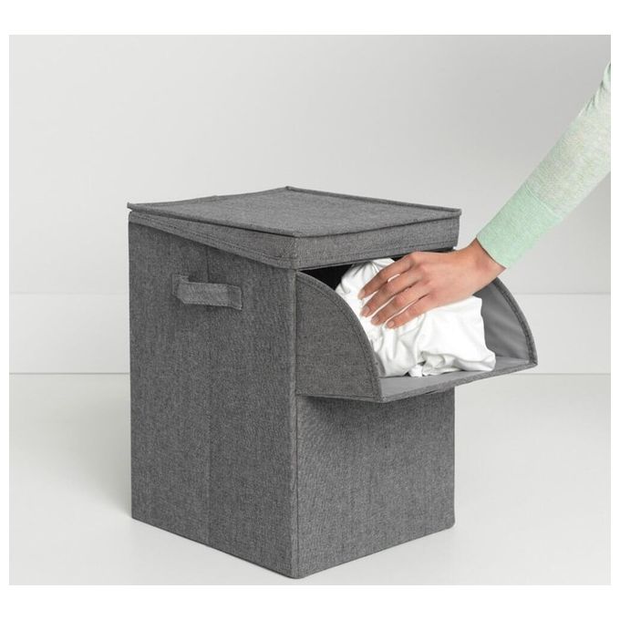 Brabantia Portabiancheria 35 Litri Pieghevole Nero